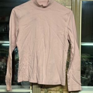 made for life Soft Blush Mock Neck Long Sleeve Top